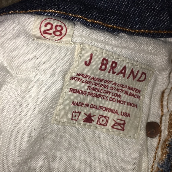 J Brand Dark Blue Mid Rise Skinny Leg Jeans - Picture 4 of 8